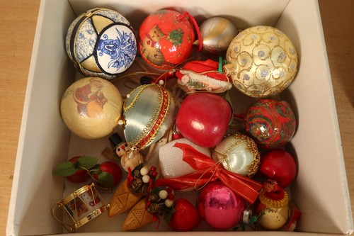 Box vintage christmas - box, of