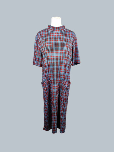 Zara plaid mock - mock, neck