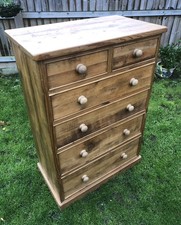 Vintage Chest 6 Drawer 120cm