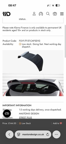Maxton design spoiler - maxton, 3d