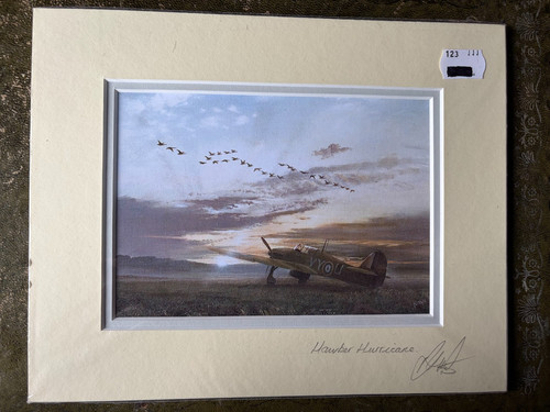 Signed hawker hurricane - signed,