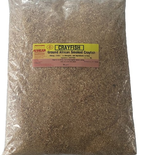 Smoked dried ground crayfish - smoked,