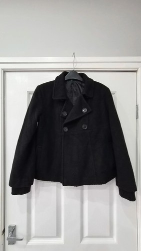 Women black wool blend - black,