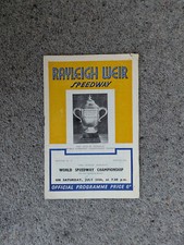 RAYLEIGH  SPEEDWAY PROGRAMME 1956 v WORLD CHAMPS QUALIFIER  14/07/1956