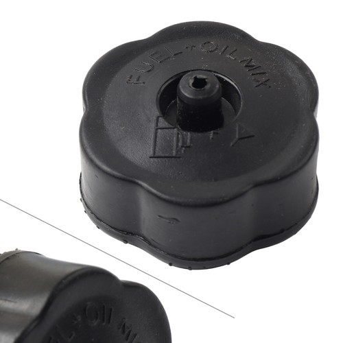 Black plastic oil tank cap - plastic,