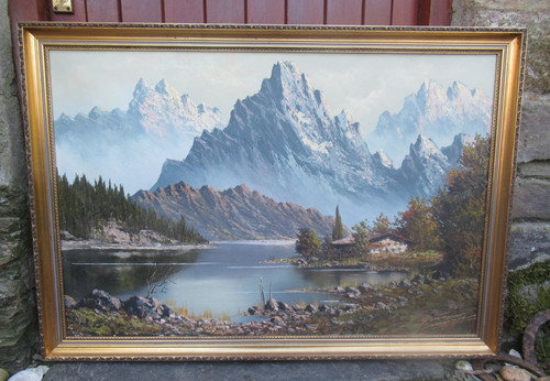 Large vintage swiss - vintage, alps