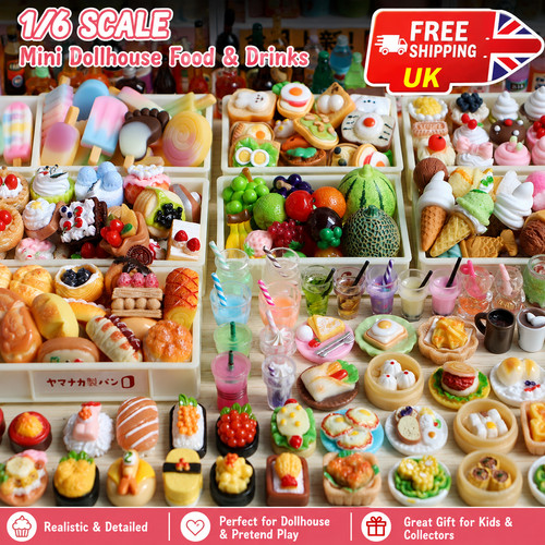 Mini dollhouse food drinks - mini,