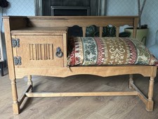 Antique Oak Telephone Table/bench