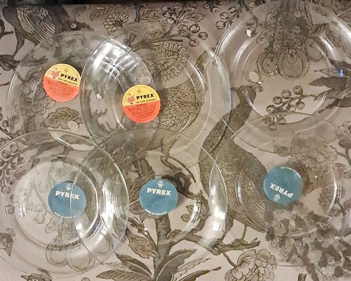 Pyrex clear glass round - 6,