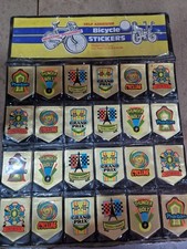 VINTAGE BIKE STICKERS 246 ORIGINAL RETAIL SHOP DISPLAY RALEIGH CHOPPER ERA B01