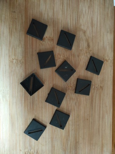 Miniature gaming bases - gaming, 25mm