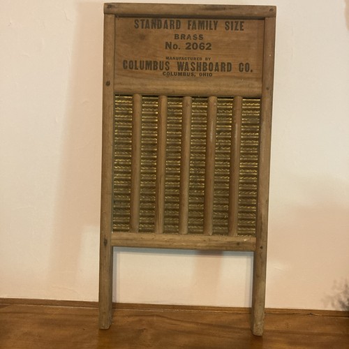 Antique columbus washboard - washboard, co