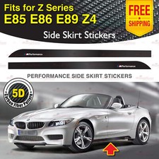 Racing Side Stickers 5D CARBON PATTERN Decal Stripes for BMW E85 E86 E89 Z4 Ser