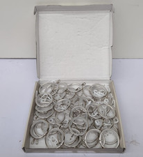 Metal Curtain Rings with Hooks, 37mm Inner Diameter (BOX DAMAGED)