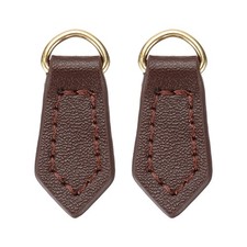 2Pcs Leather Zipper Pull, 1.5