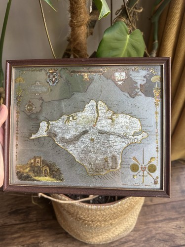 Vintage framed metallic - framed, foil