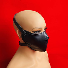 PU Leather Head Harness Mask