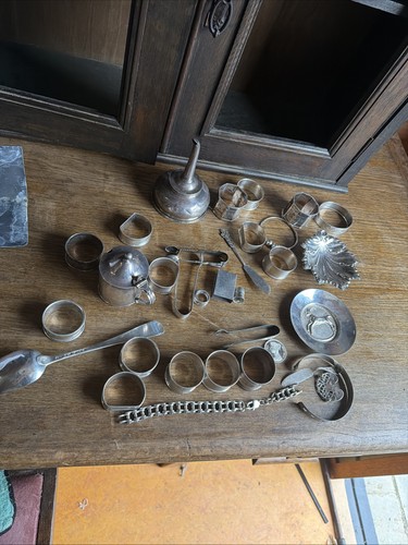 Solid silver antique joblot - antique,