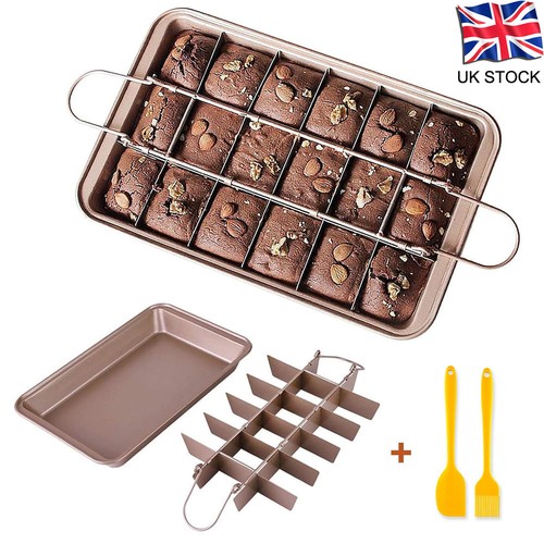 Brownie tray with dividers - brownie, 18
