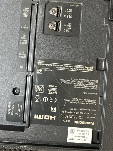 Panasonic without remote - panasonic, tv
