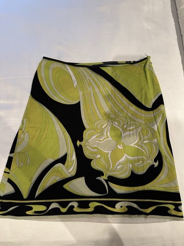 Vintage 90s pucci green skirt - pucci,
