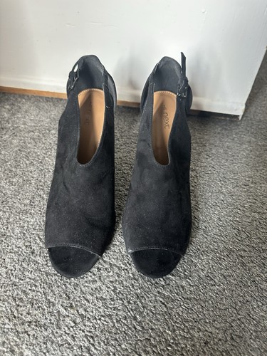 Ladies next black heeled shoes - next,