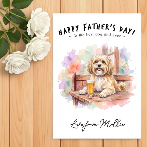 Lhasa apso father day - lhasa, father’s