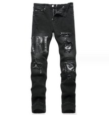 Men's Black Denim Cotton Jeans