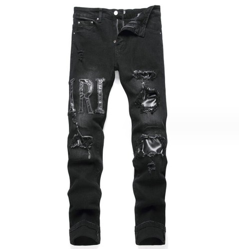 Men black denim cotton jeans - cotton,