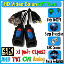 HD Balun pair 2pcs CCTV BNC