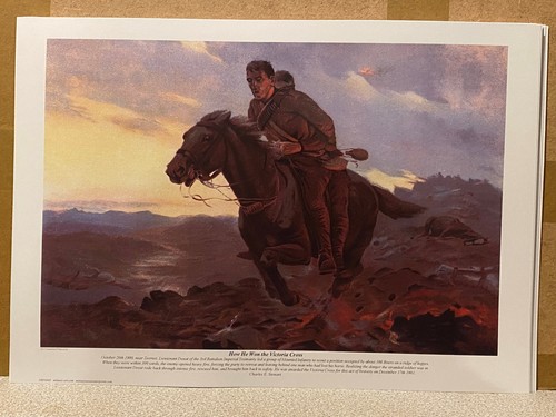 Boer war military art print - art,