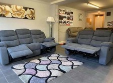 Roma | Grey | Fabric Recliner