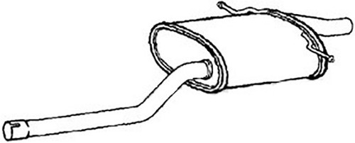 Exhaust silencer tail - exhaust, for