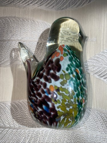 Vintage mdina bird figure - bird,