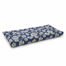 2x Navy Blue Indian Cotton