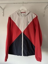 Weekend Offender Admit Nothing Full Zip Hooded Jacket Red White Navy Size XL