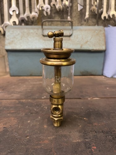 Antique glass drip feed oiler - drip,