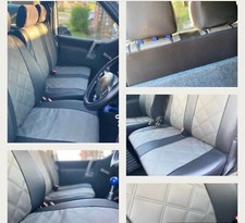 Eco-Leather Tailored PASSENGER' Seat Covers For VW TRANSPORTER T4 1989 - 2003 
