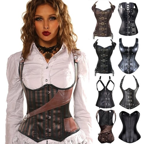 Women steampunk corset top - steampunk,