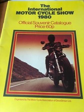 1980 THE MOTORCYCLE SHOW SOUVENIR CATALOGUE YAMAHA HONDA CZ KAWASAKI