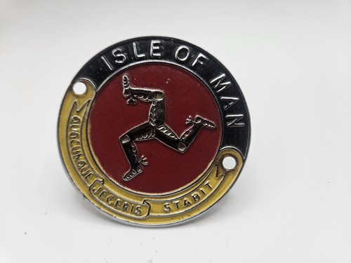 Isle man race grill badge - isle,