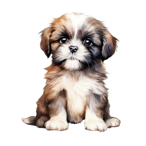 Shih tzu puppy - fur, self