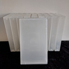 10 x Paramount VHS Video Tape EMPTY Clear Storage Cases (Retro/Up Cycle/Crafts)