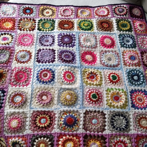 Traditional granny square hand - granny,