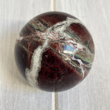 50mm RED JASPER GEMSTONE SPHERE 175g ball crystal mineral stone healing reiki