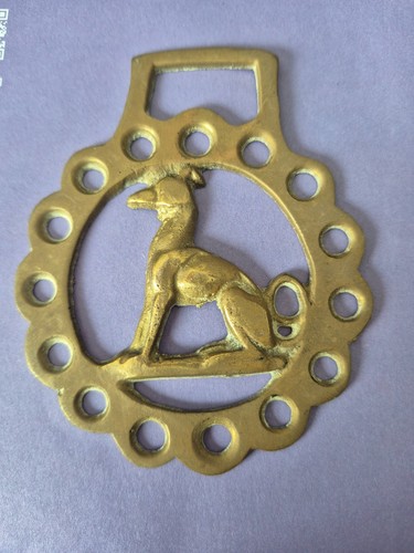 Vintage solid brass greyhound - solid,