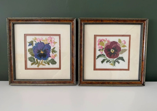 Set framed pansy - framed,