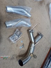 For Moto Guzzi V85 TT 2019-2021 Exhaust Replace Catalyst Pipe Slip Stock Muffler