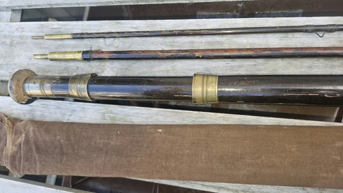 Antique fly fishing trout rod - fly,