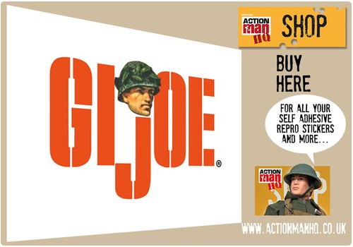 Vintage joe logo stickers - gi,